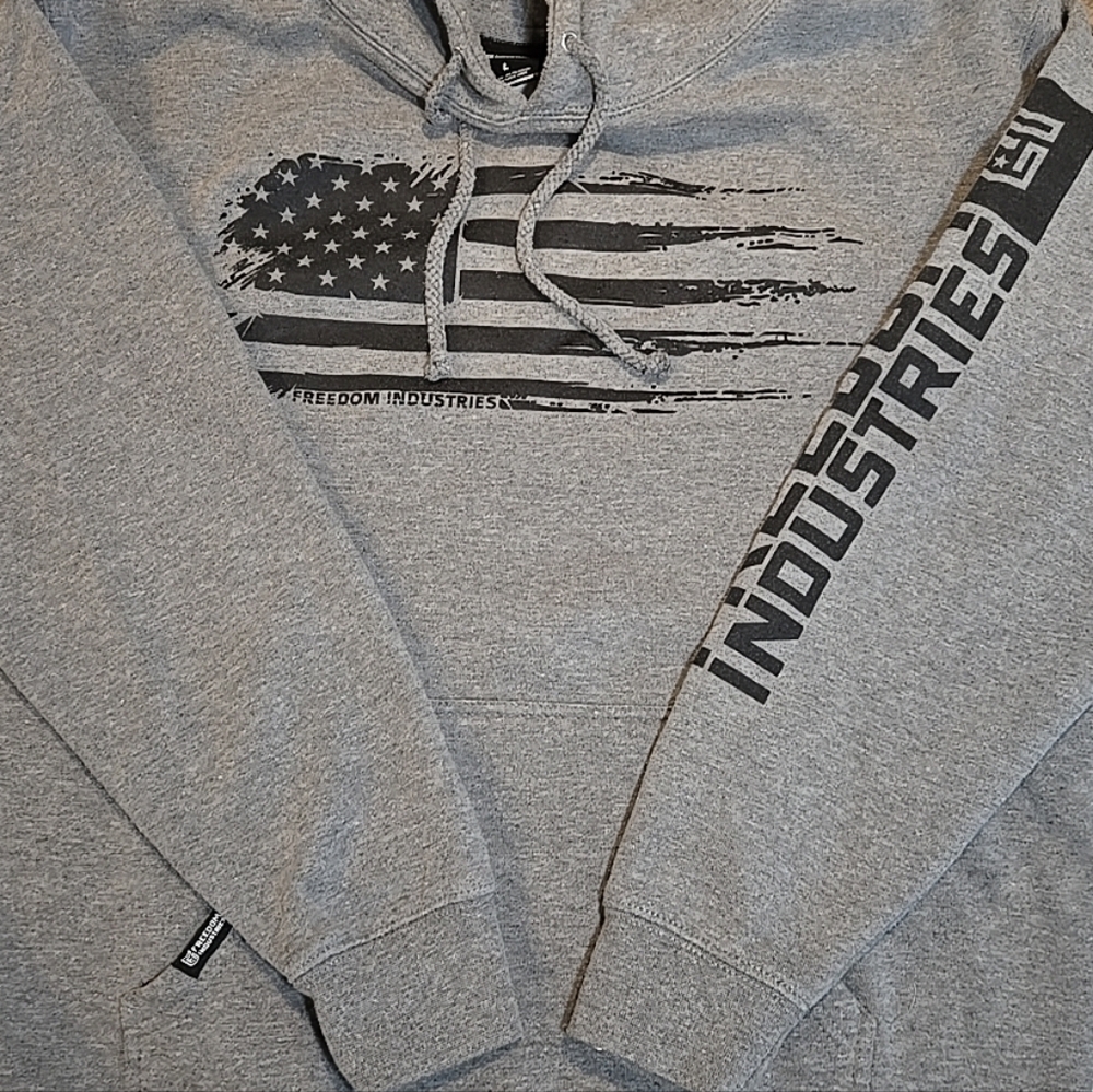 Gray Men's Large Pullover Hoodie
